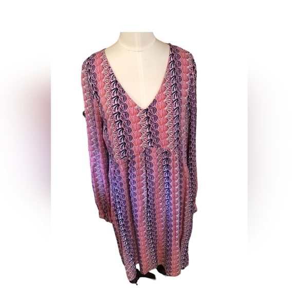 Simply Southern Large  NWT Babydoll scallops dress lined - Picture 3 of 13